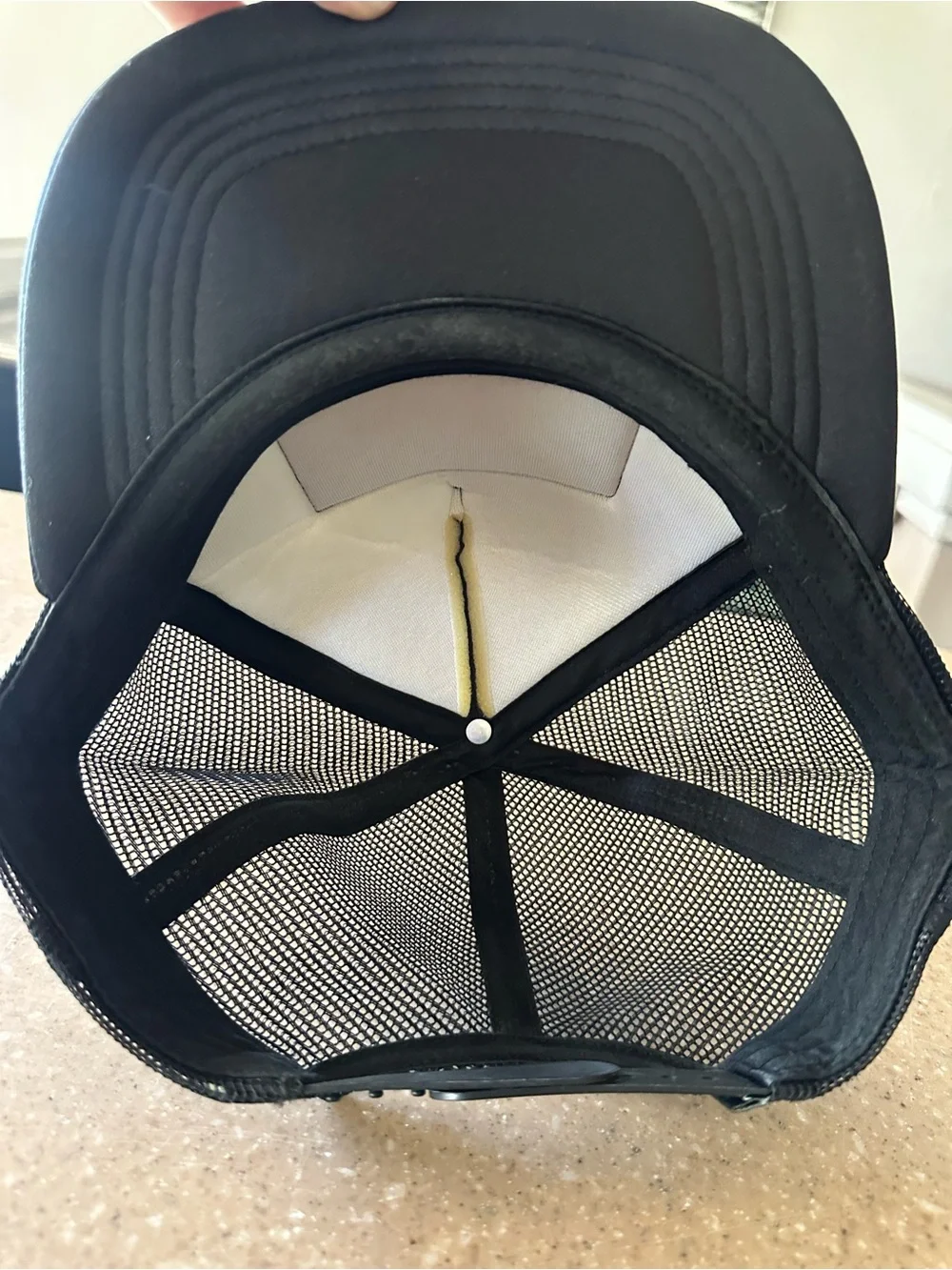 Kavu Black Hat with Mountain Patch